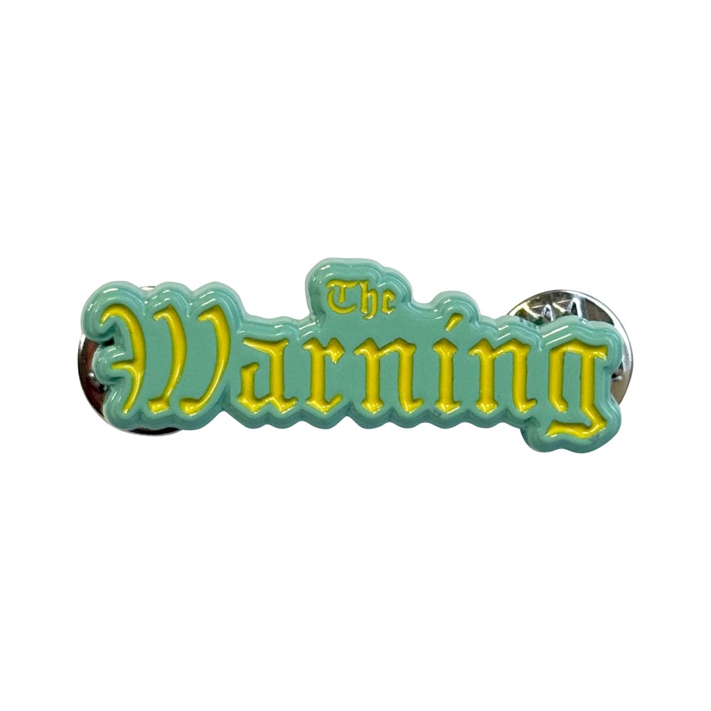 The Warning - Logo Pin - Blue/Multicolours